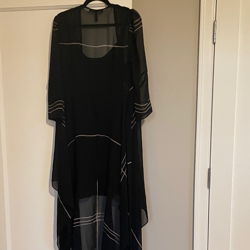 BCBGMaxAzria Black Sheer Dress